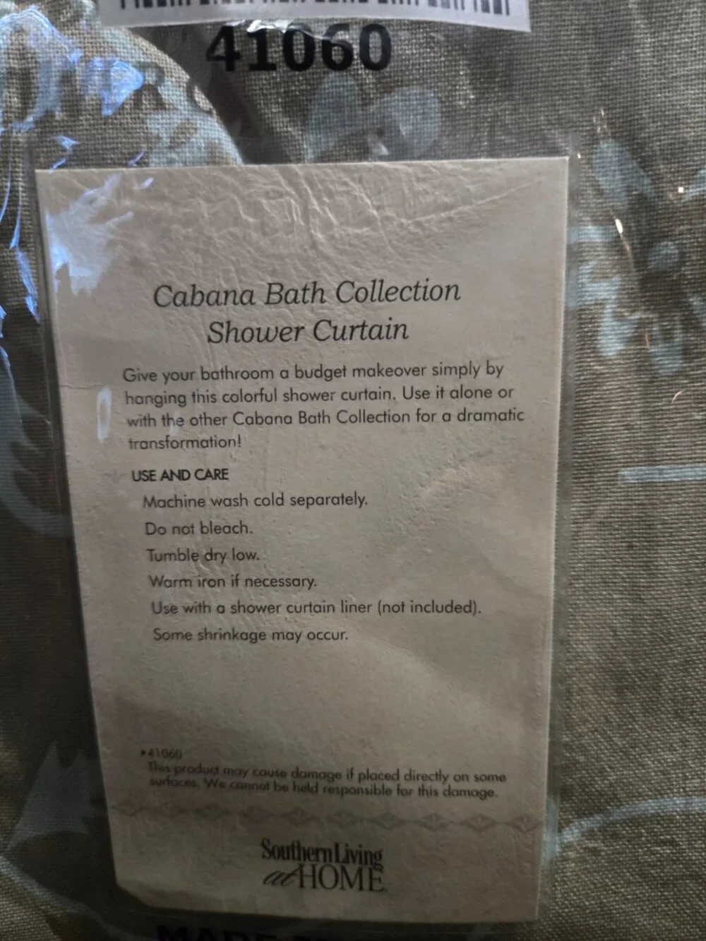 Southern Living at HOME Cabana Bath Set NWT Rug Curtain 3 Hand Towels